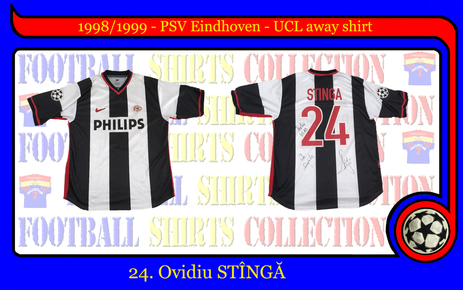 PSV Eindhoven 1998-1999 UCL away shirt – Steaua Collection